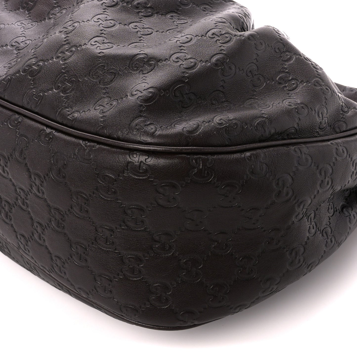 Guccissima Medium Sukey Hobo Dark Brown