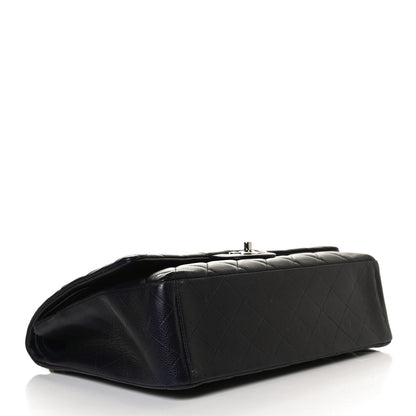 Chanel Caviar Quilted Maxi Double Flap Navy Blue 4 of 14
