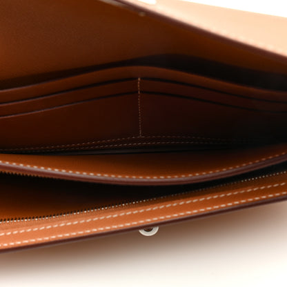 Hermes Madame Calfskin Kelly Pocket Long Wallet Gold 5 of 8