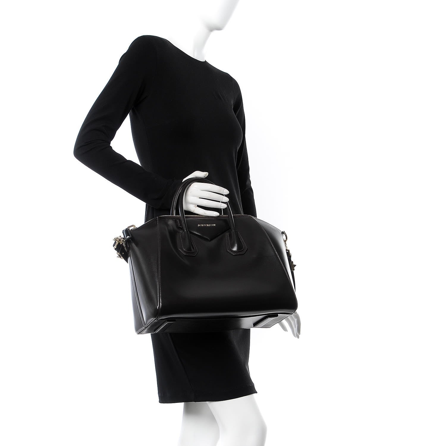 Givenchy Shiny Lord Calfskin Medium Antigona Brown 2 of 9