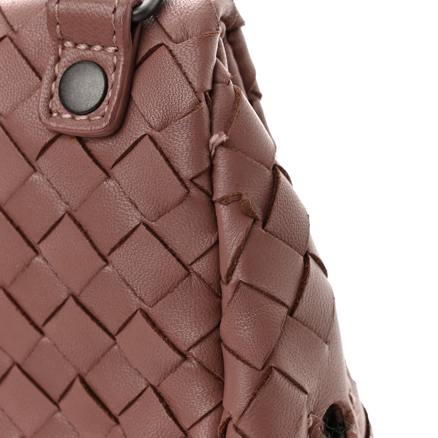 Bottega Veneta Nappa Intrecciato Small Chain Crossbody Dusty Rose 14 of 18