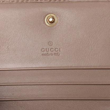 Gucci Calfskin Matelasse GG Marmont Card Case Porcelain Rose 6 of 13
