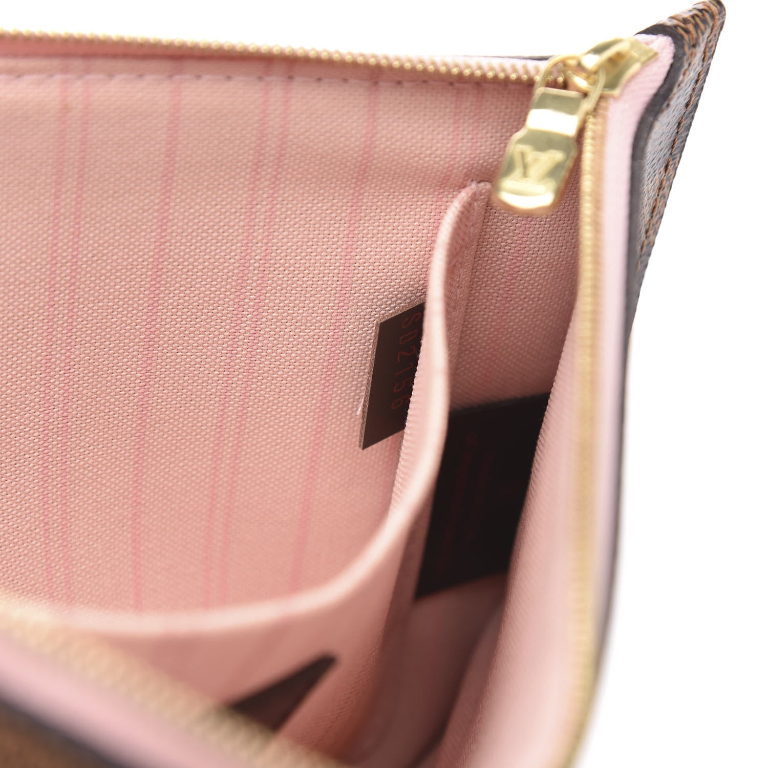 Louis Vuitton Damier Ebene Neverfull MM GM Pochette Rose Ballerine 8 of 10