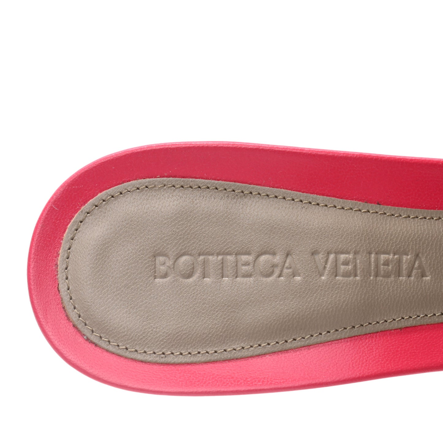 Lambskin Stretch Mule Sandals 37.5 Lollipop
