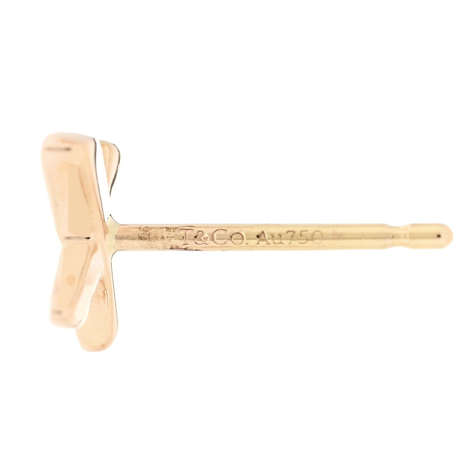 Tiffany 18K Rose Gold Mini Paloma's Graffiti X Earrings 4 of 5