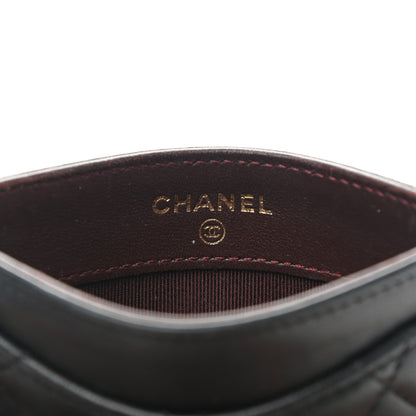 Chanel Lambskin Quilted Card Holder Black 6 of 9