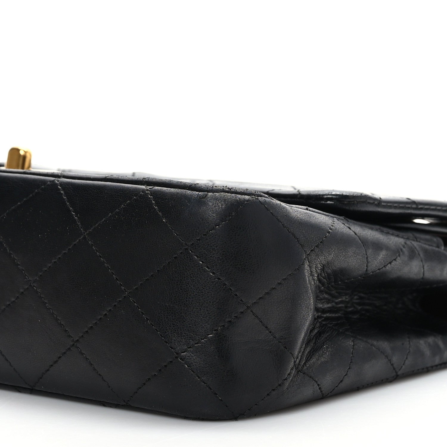Chanel Lambskin Quilted Medium Double Flap Black 9 of 9