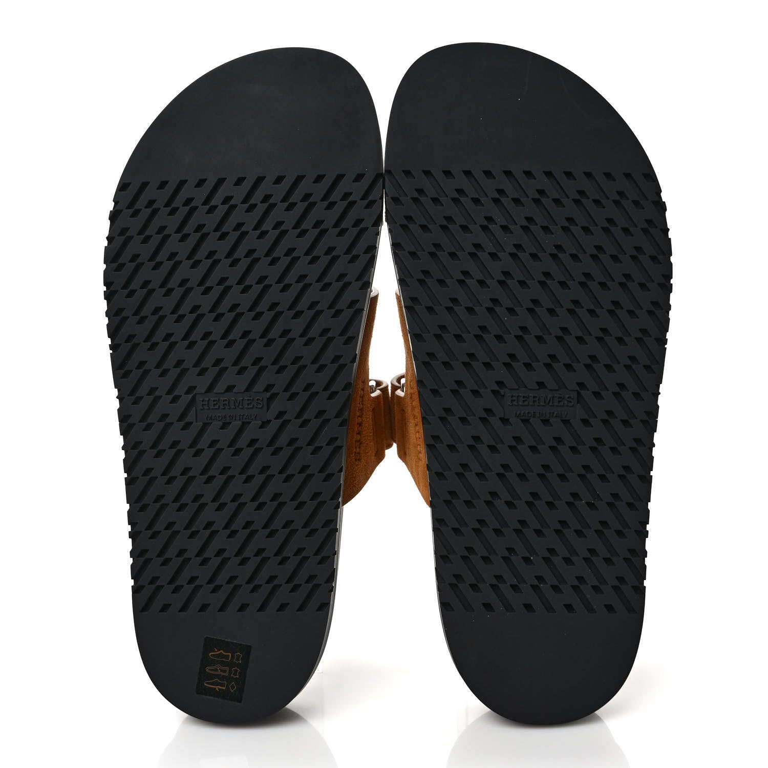 Hermes Suede Goatskin Womens Chypre Sandals 38.5 Naturel 5 of 9