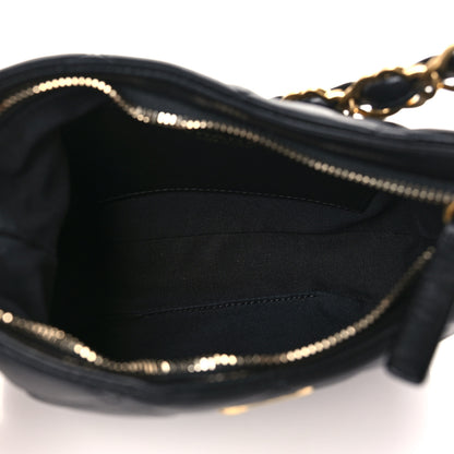 Chanel Lambskin Quilted CC Links Hobo Black 5 of 9