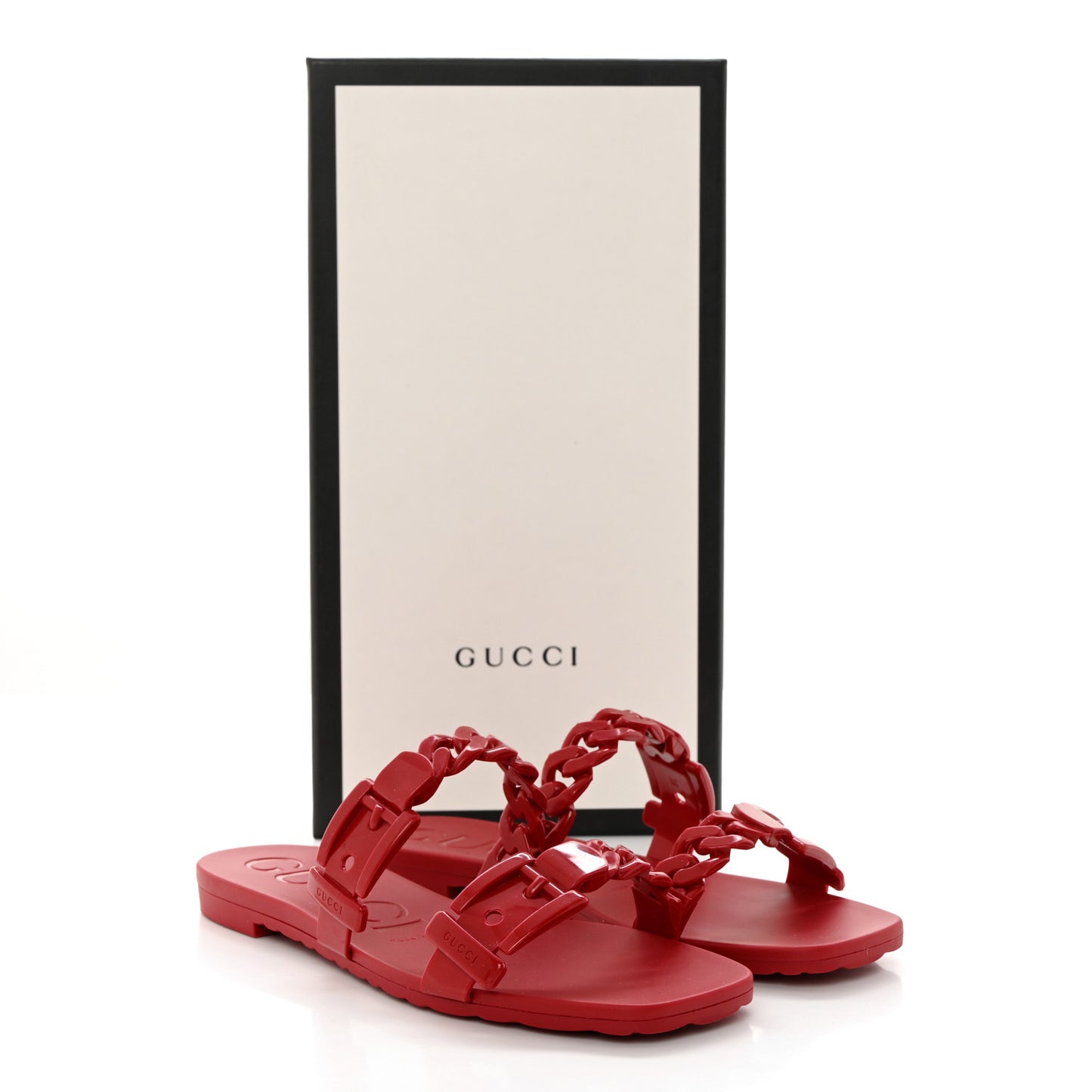 Rubber Womens Slide Sandals 36 Hibiscus Red