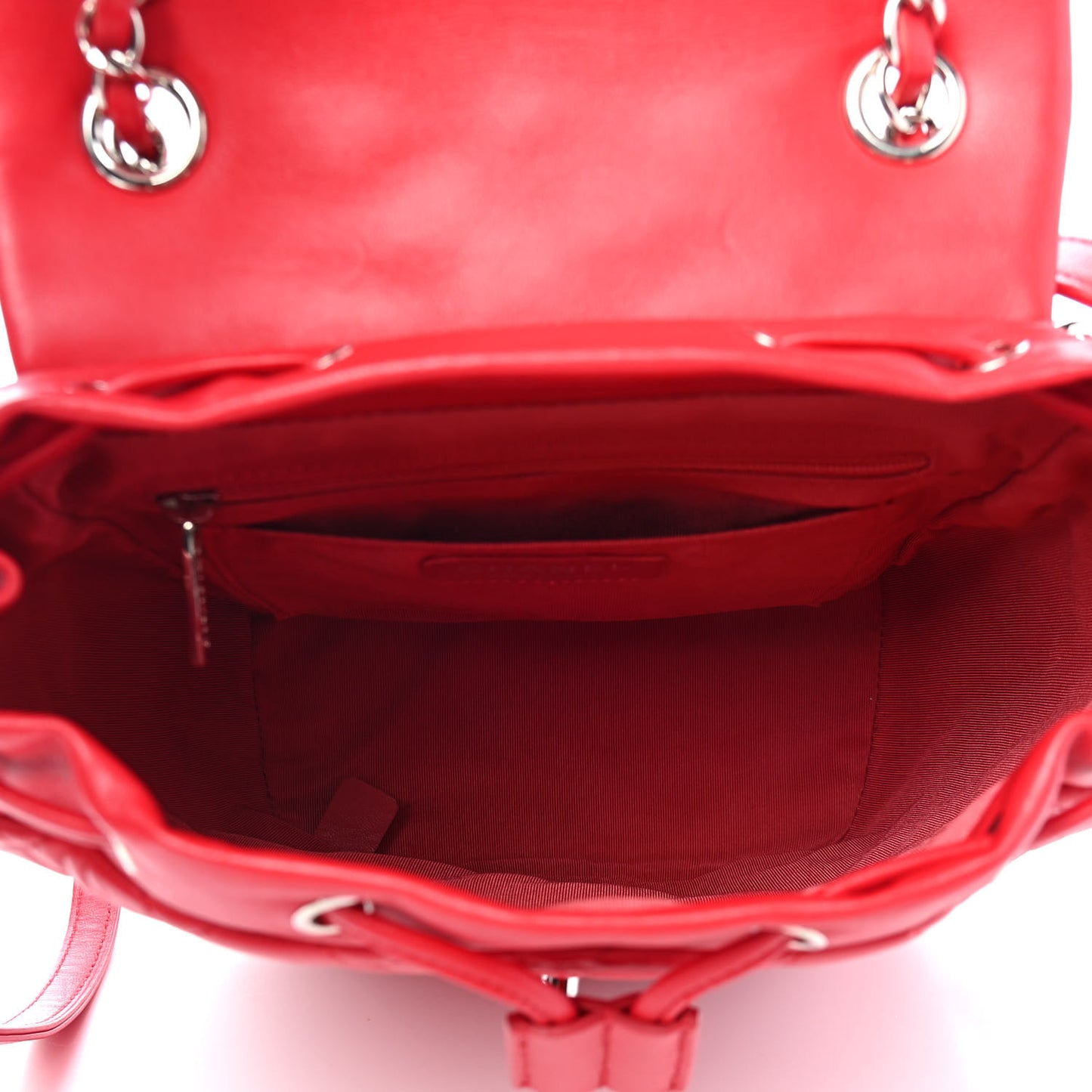 Lambskin Quilted Small Urban Spirit Backpack Red