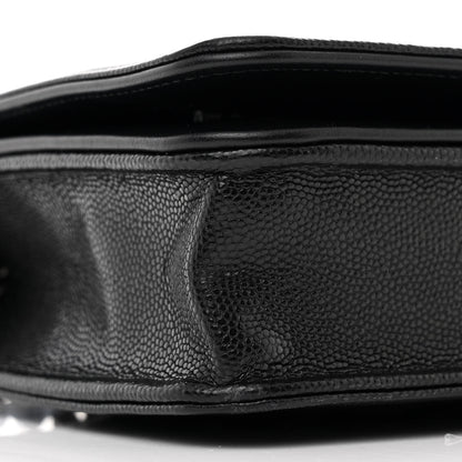 Chanel Caviar Quilted Boy Wallet On Chain WOC Black 10 of 13