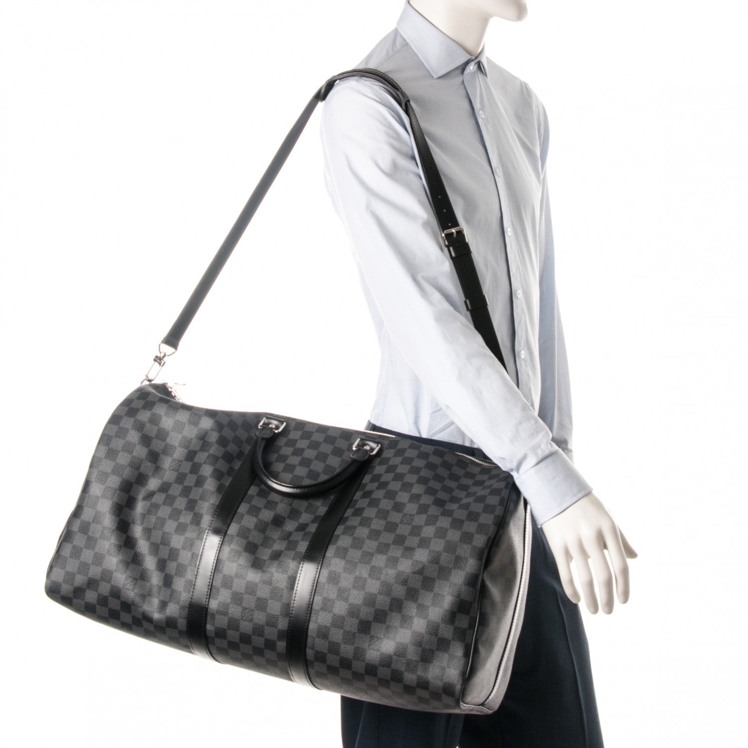 Louis Vuitton Damier Graphite Keepall Bandouliere 55 2 of 7