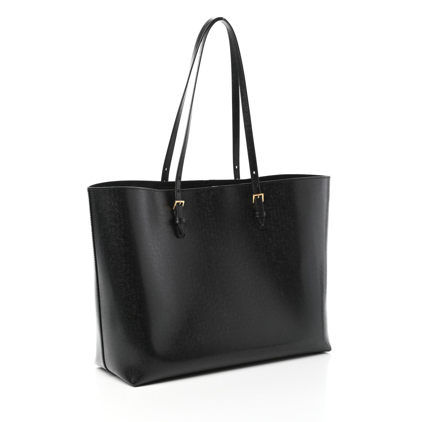 Calfskin Large Shopping Tote Black