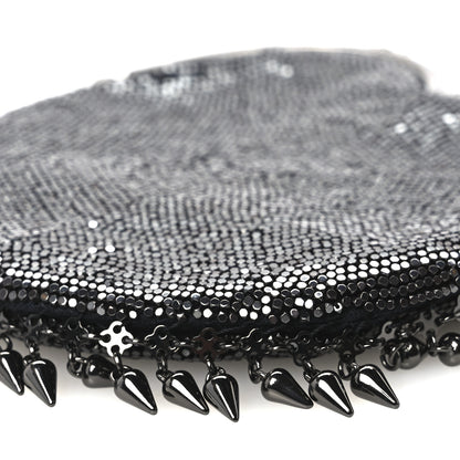 Saint Laurent Satin Mesh Studded Mini Heart Bag Dark Rutenio 10 of 10