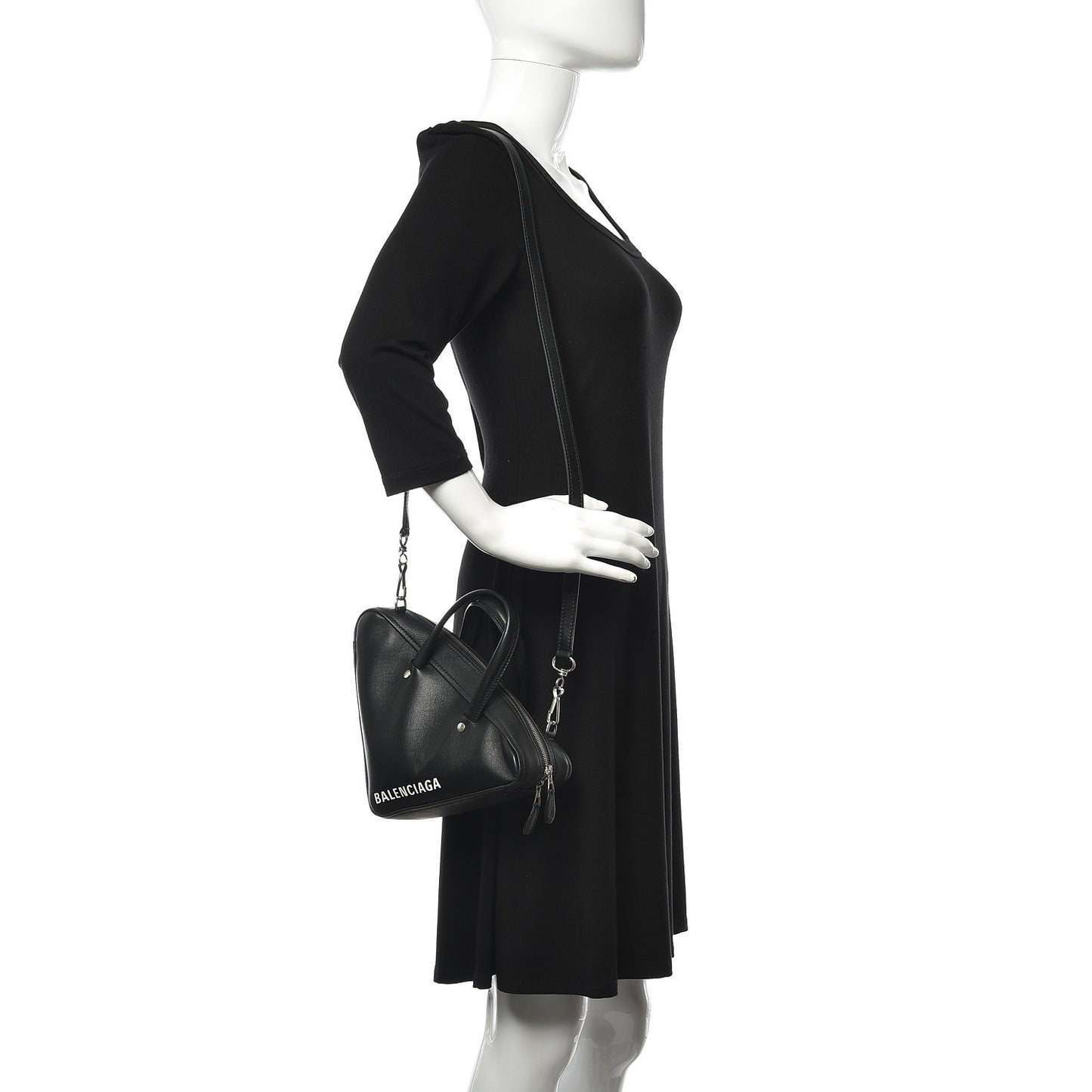 Calfskin XS Triangle Duffle Black