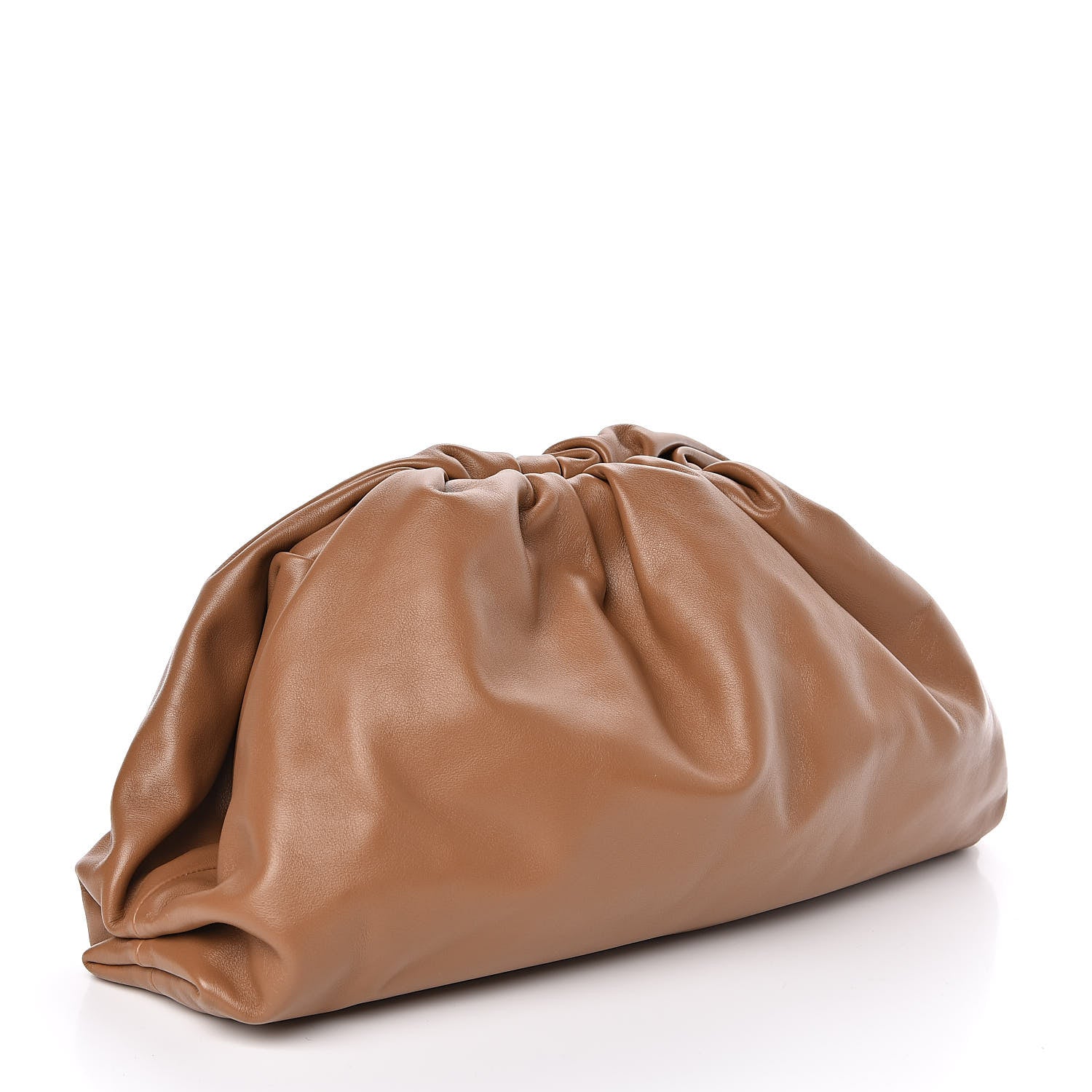 Bottega Veneta Smooth Butter Calf The Pouch Oversized Clutch Cammello 3 of 7