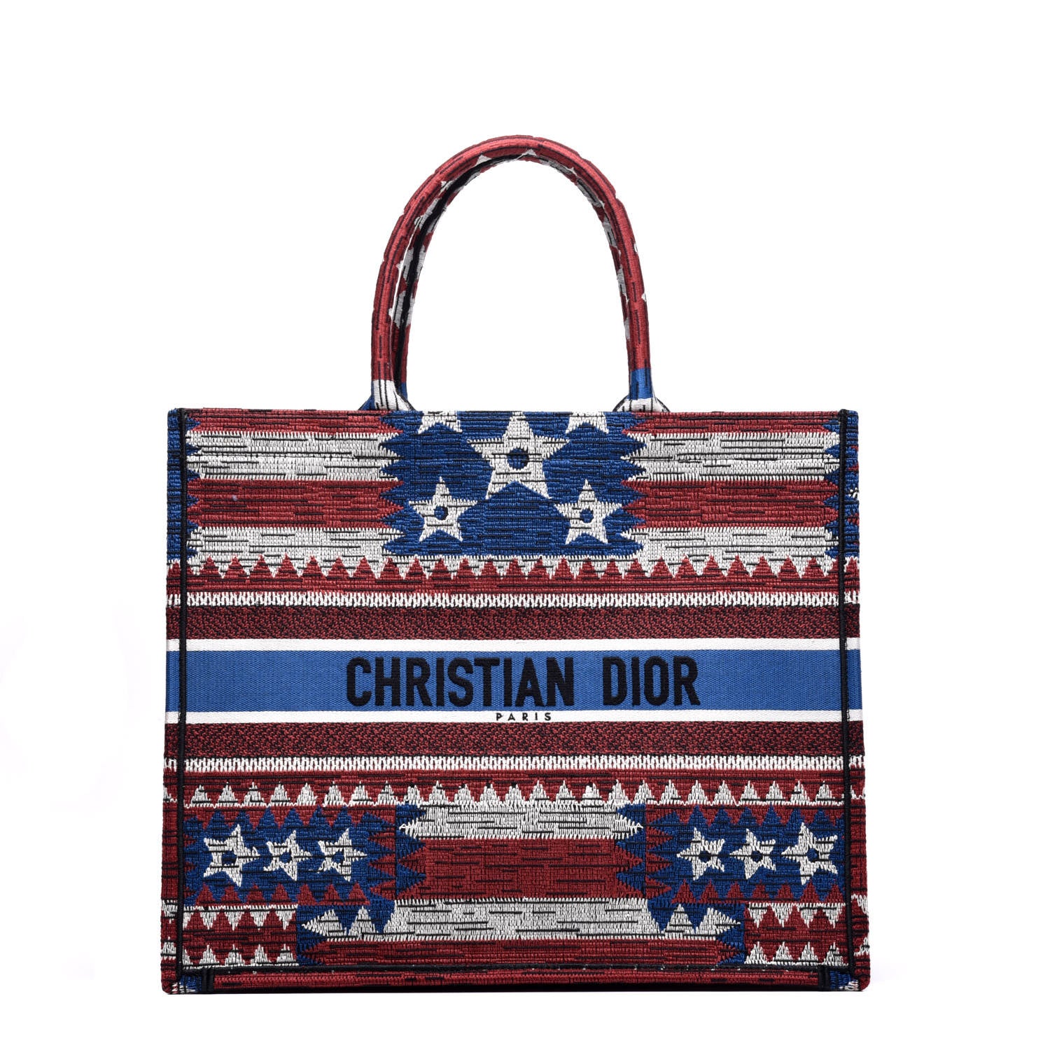 Christian Dior Canvas Embroidered Exclusive US Book Tote Multicolor 1 of 9