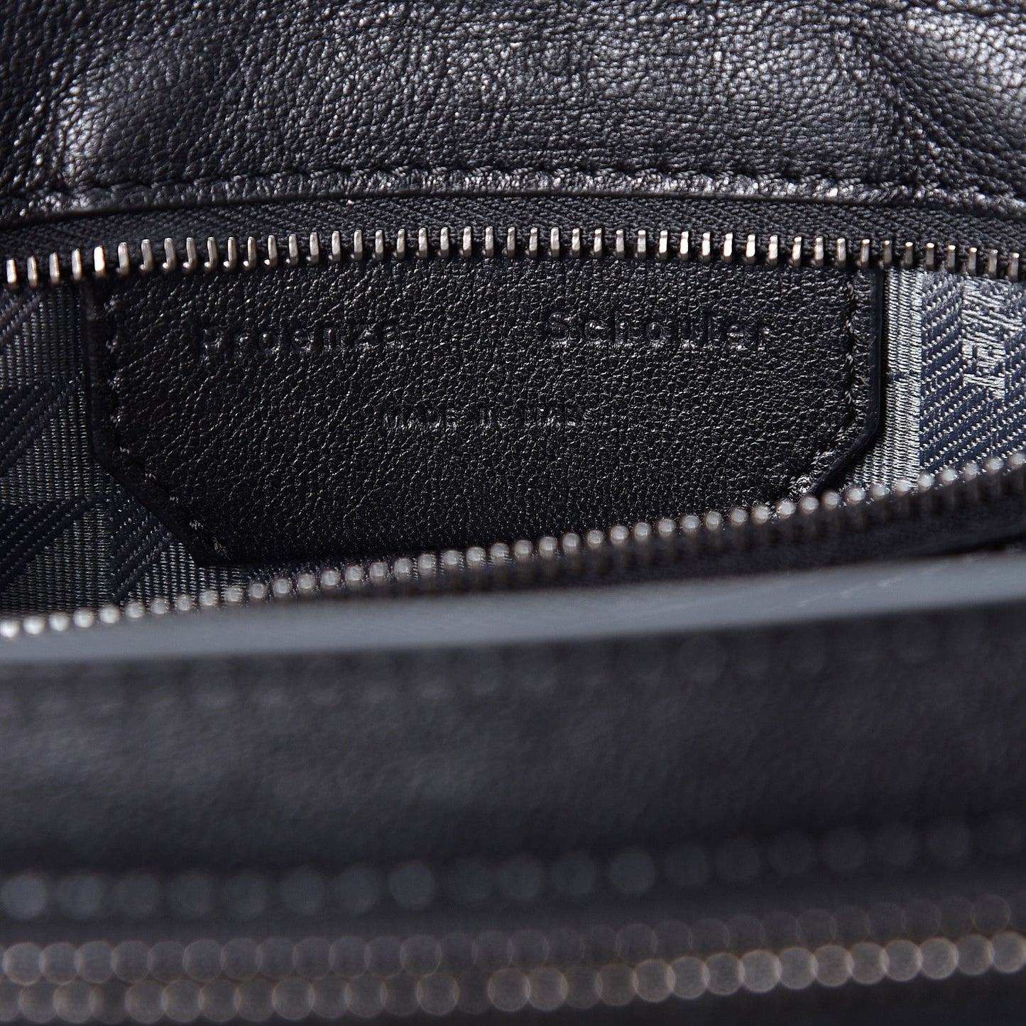 Lambskin Fringe Medium PS1 Satchel Black