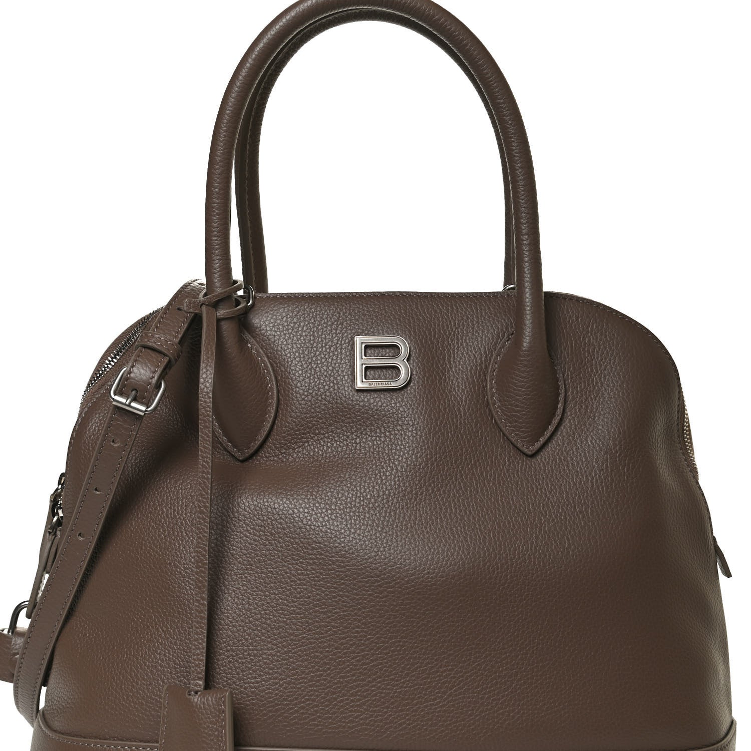 Balenciaga Calfskin Ville Top Handle Bag Mink Grey 9 of 12