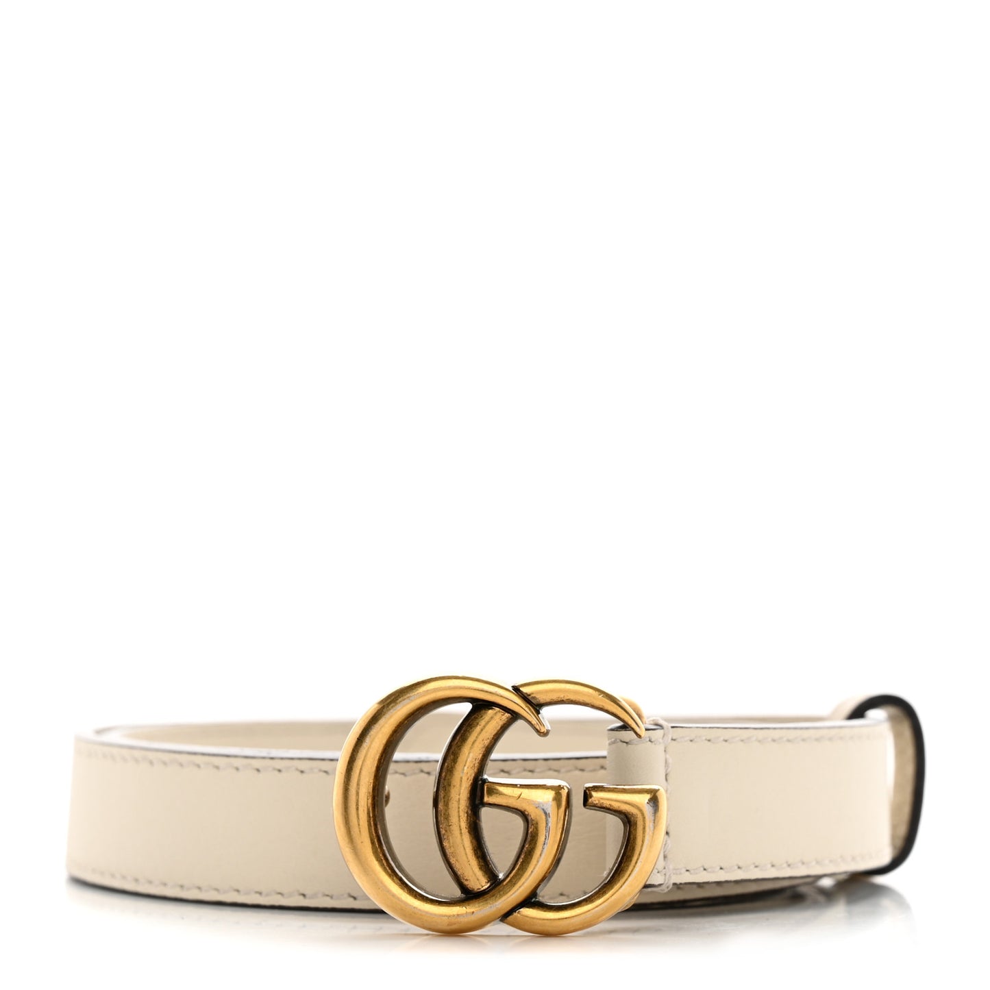 Calfskin Double G 20mm Belt 70 28 Mystic White