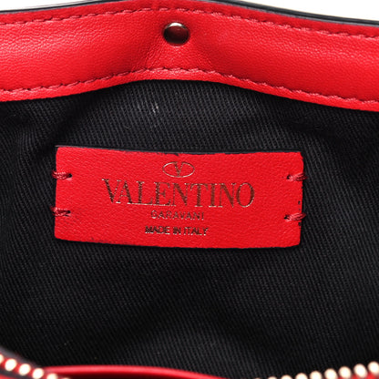 Valentino Garavani Nappa Candystud Wallet on Chain Rouge Pur 5 of 13
