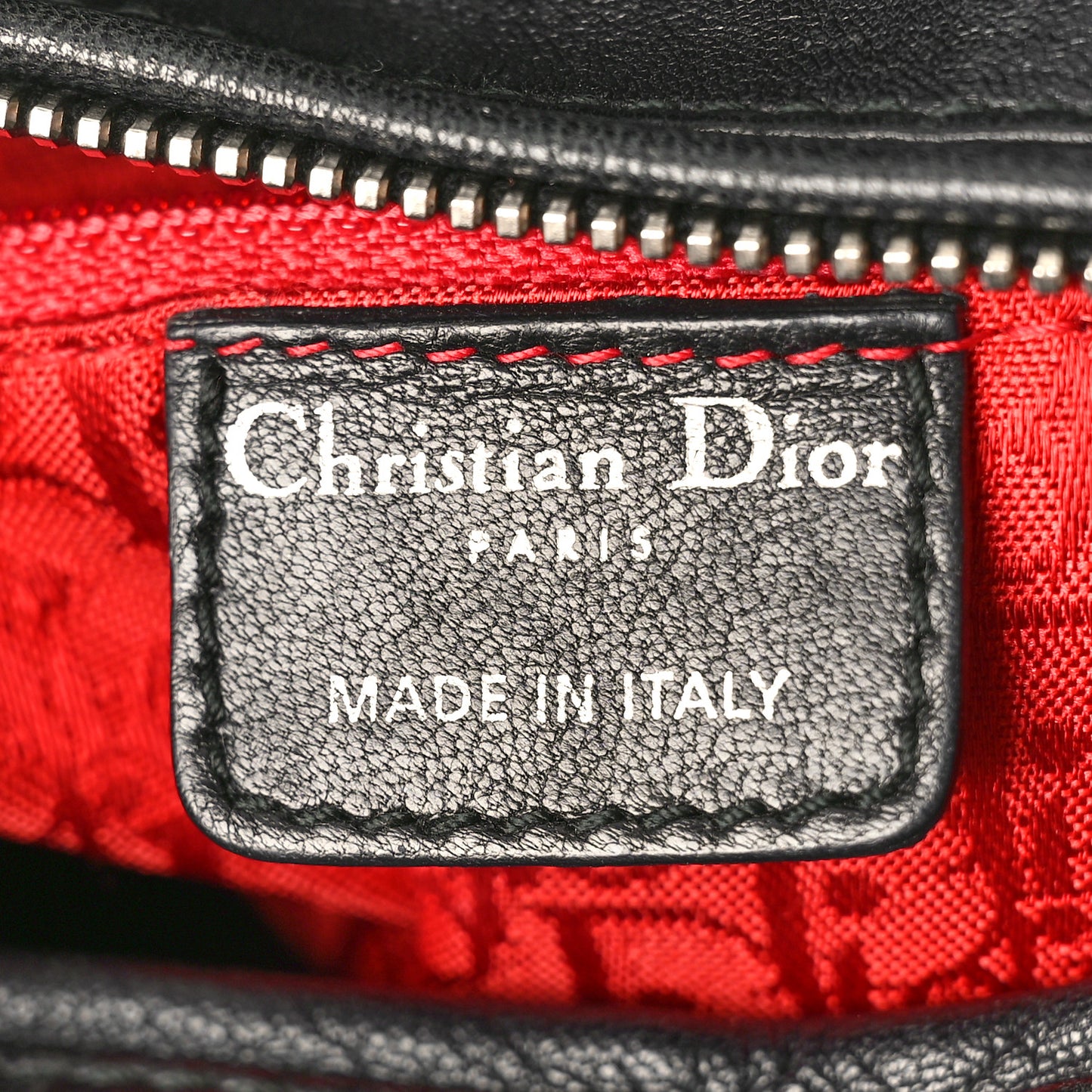 Lambskin Cannage Medium Lady Dior Black