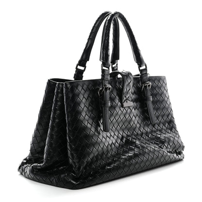 Bottega Veneta Light Calf Intrecciato Small Roma Black 3 of 10