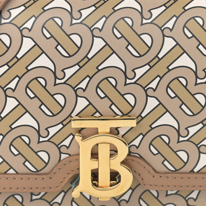 Burberry Calfskin Monogram Mini TB Bag Beige 8 of 15