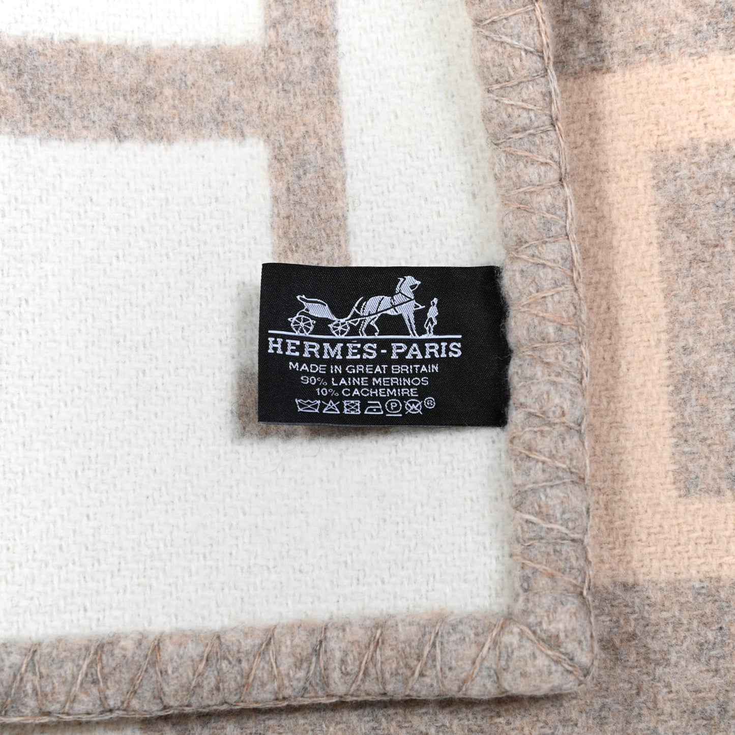 Wool Cashmere Avalon III Blanket Coco Camomille