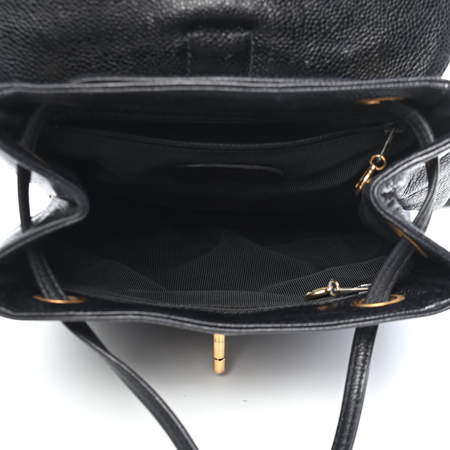 Chanel Caviar CC Backpack Black 5 of 10