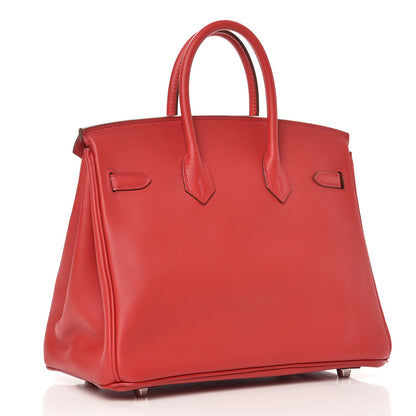 Hermes Swift Birkin 25 Vermillion 3 of 34
