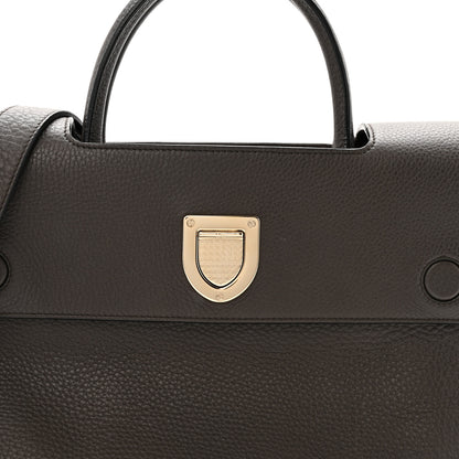 Christian Dior Grained Calfskin Medium Diorever Flap Dark Brown 7 of 14
