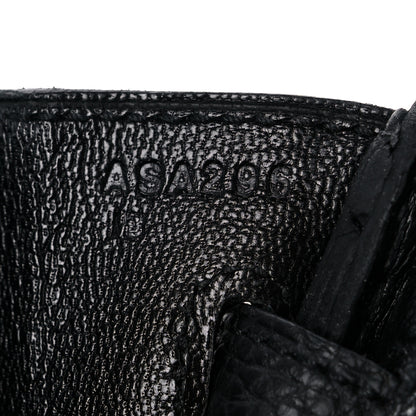 Hermes Togo Birkin 25 Black 7 of 10