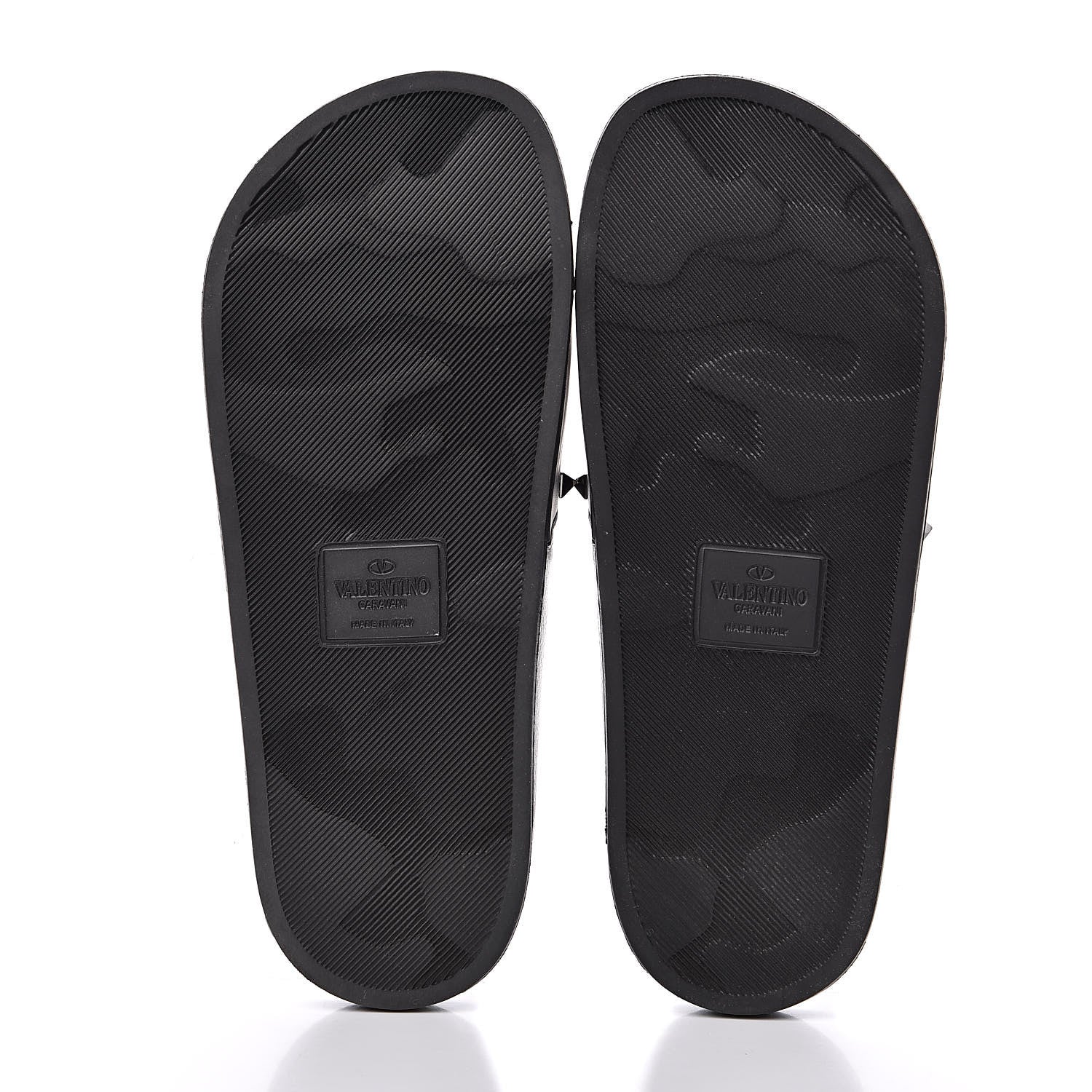 Valentino Garavani Rubber Rockstud Slide Sandals 39 Black 5 of 8