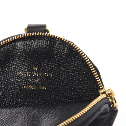 Louis Vuitton Calfskin New Wave Multi Pochette Round Coin Purse Black 4 of 4