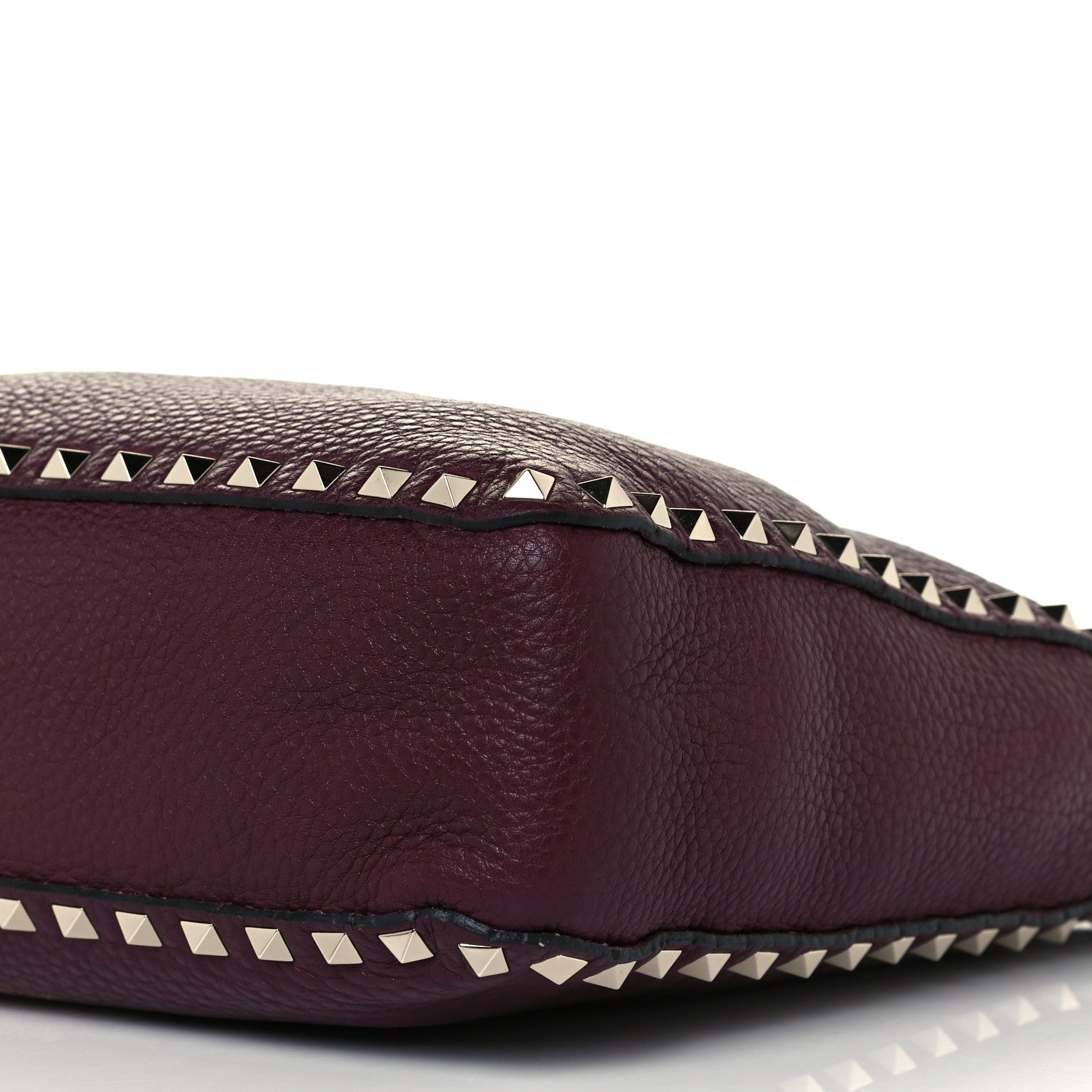 Valentino Garavani Pebbled Calfskin Small Rockstud Flip-Lock Messenger Bag Vinaccia 10 of 10