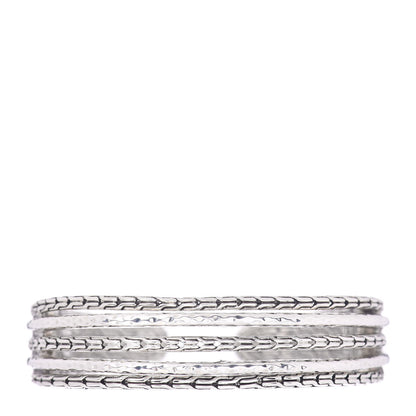 John Hardy Sterling Silver Classic Chain Kick Cuff Bracelet 1 of 5