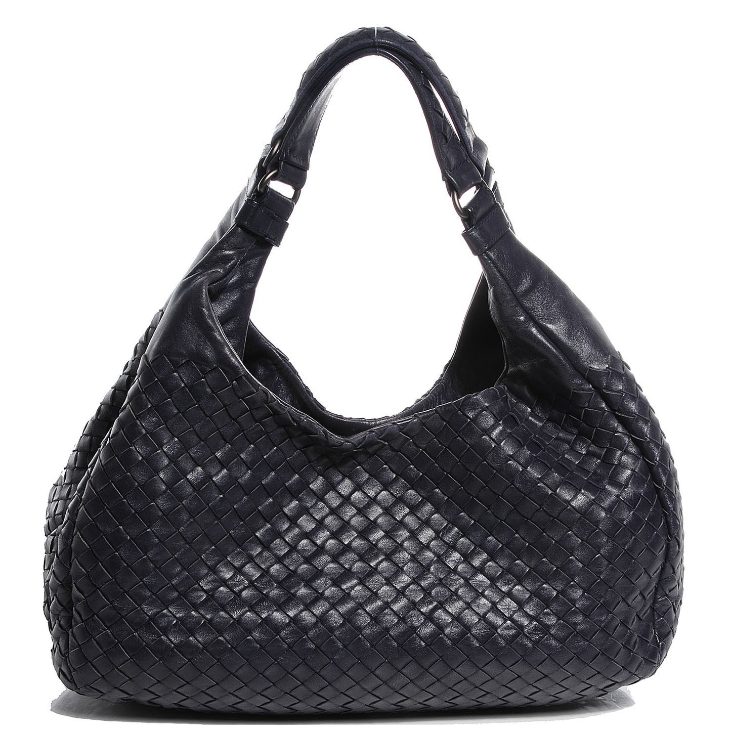 Nappa Intrecciato Medium Campana Hobo Ink