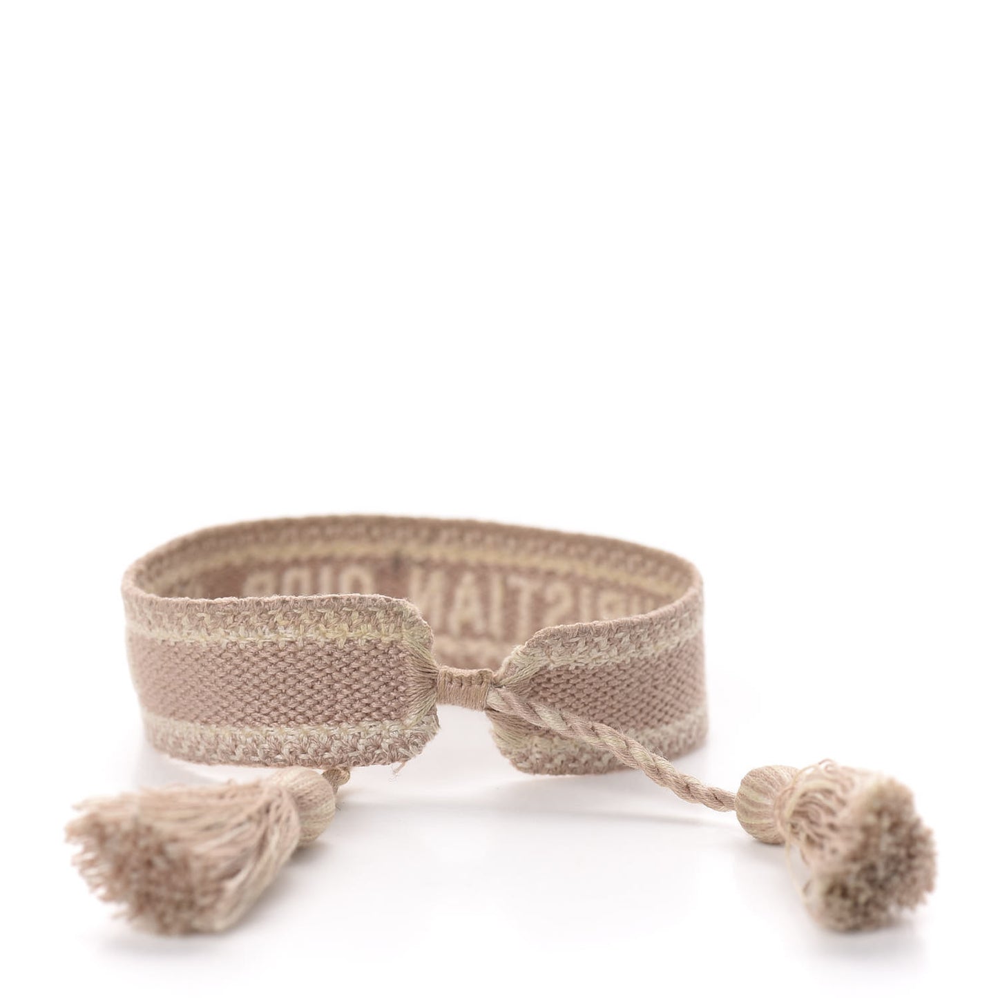 Woven Cotton J'Adior Friendship Bracelet Nude
