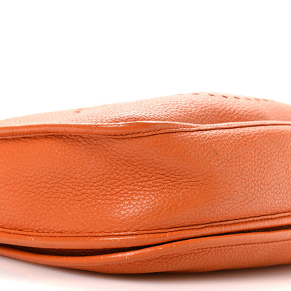 Hermes Taurillon Clemence Evelyne III PM Orange 9 of 10