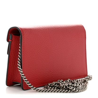 Gucci Calfskin Super Mini Dionysus Shoulder Bag Hibiscus Red 3 of 11