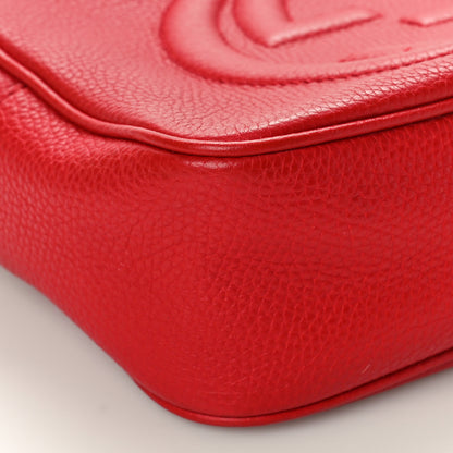 Gucci Pebbled Calfskin Small Soho Disco Bag Tabasco Red 9 of 10