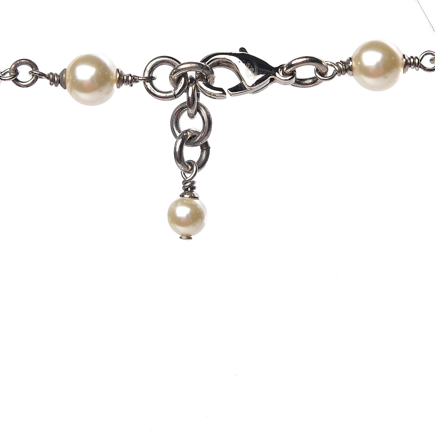 Chanel Crystal Pearl CC Long Necklace 3 of 3