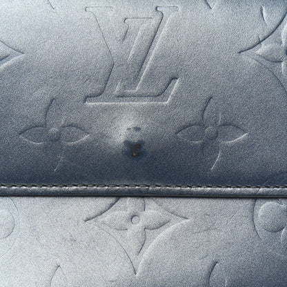 Louis Vuitton Mat Monogram Elise Wallet Blue 10 of 11