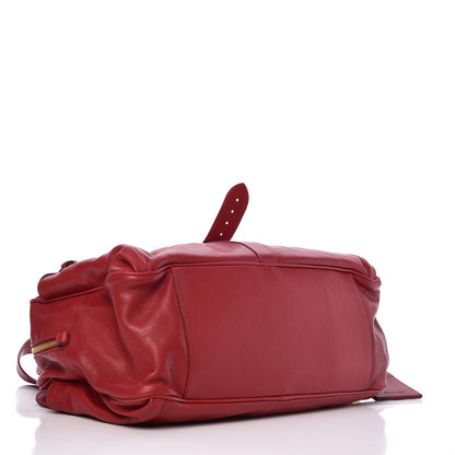 Mulberry Glossy Goatskin Mabel Satchel Red 4 of 8