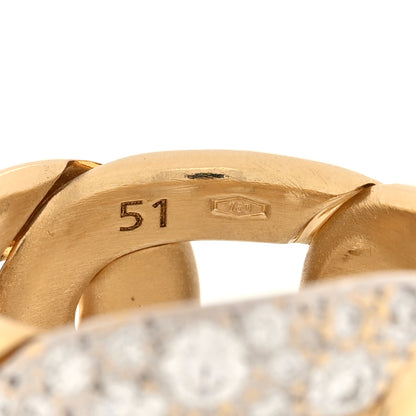 Pomellato 18K Yellow Gold Diamond Tango Ring 51 5.75 5 of 5