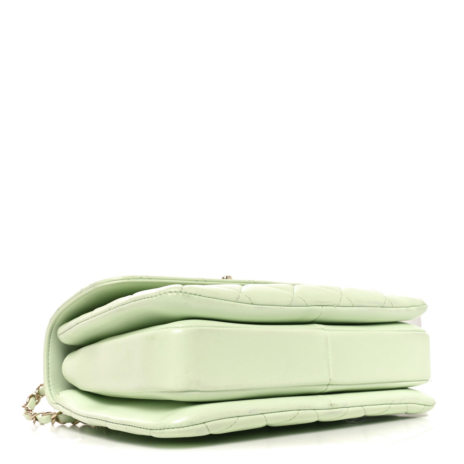 Chanel Lambskin Quilted Small Trendy CC Flap Dual Handle Bag Light Green 4 of 10