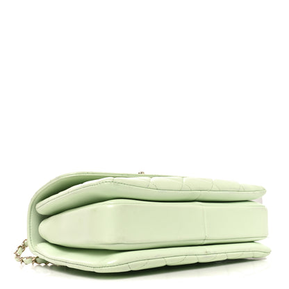 Chanel Lambskin Quilted Small Trendy CC Flap Dual Handle Bag Light Green 4 of 10