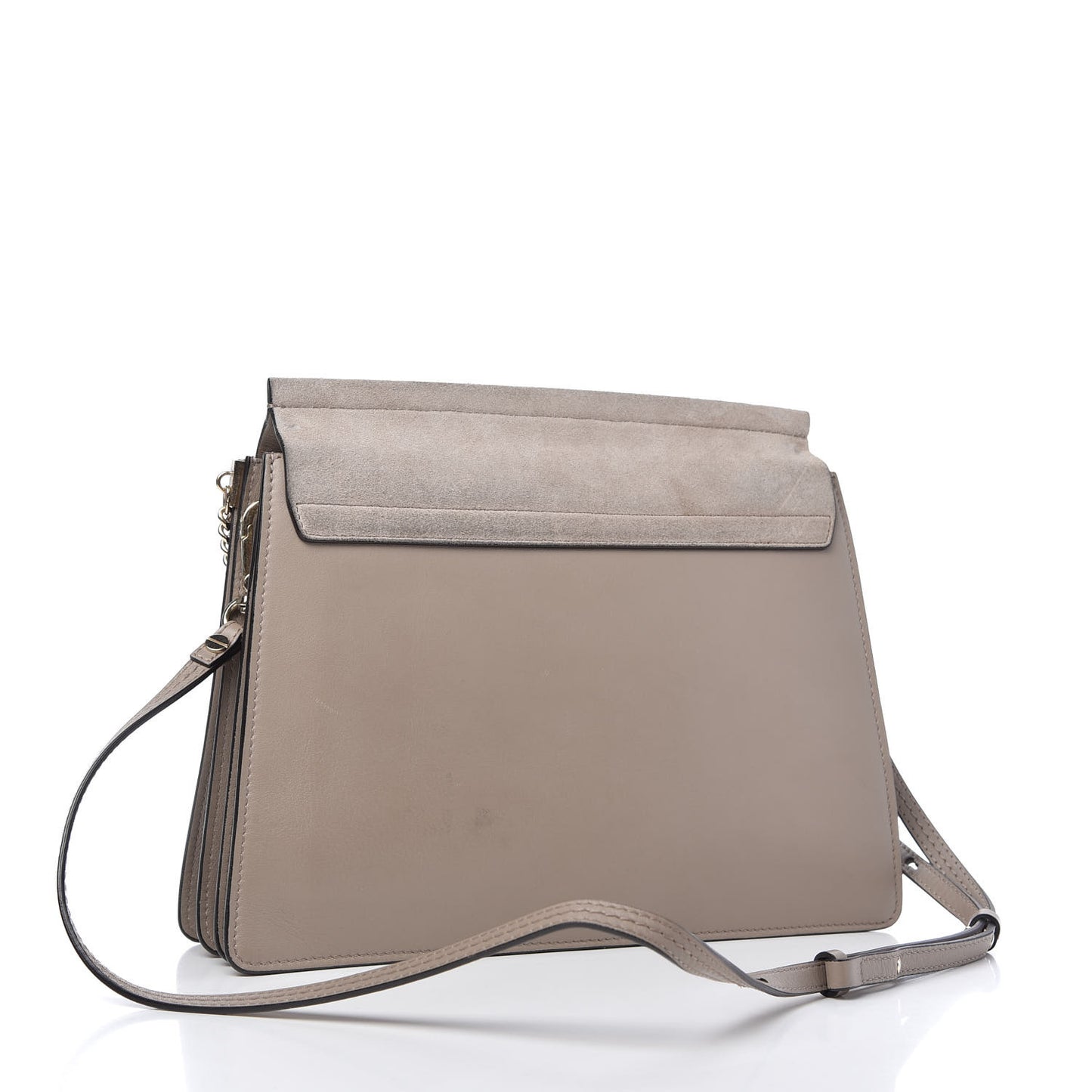 Calfskin Medium Faye Shoulder Bag Motty Grey